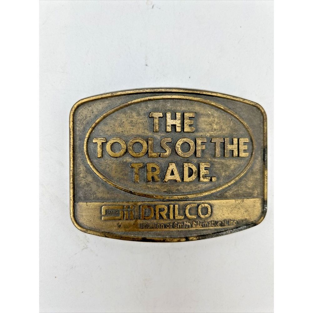 Drilco Sii Promo Belt Buckle Tools Of The Trade‎ Gas Oil Vintage 80s